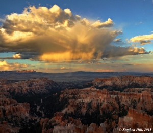 Sunset in Bryce Canyon National Park.